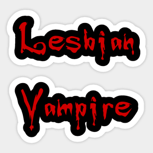 Lesbian Vampire Sticker